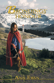 The cover of Brondings' Honour showing Dayraven with the fort in the background